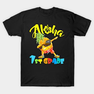 Kids Back To School First Grade Cool Dabbing T-Shirt